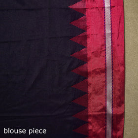 Blue - flower buta mercerized cotton ilkal saree 17