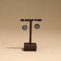 Flower & leaf - handcrafted paka meenakari earrings 68