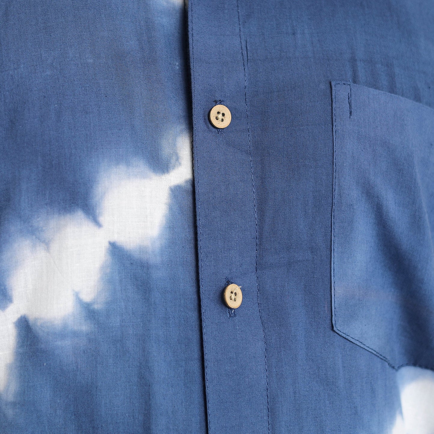 Buy Full Sleeve Tie & Dye Cotton Men Shibori Shirt
