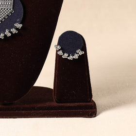 Blue German Silver Fabart Necklace Set