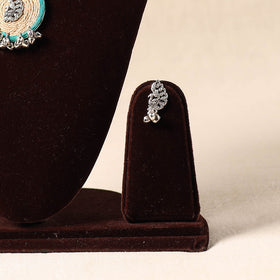 Blue German Silver Jute Necklace Set