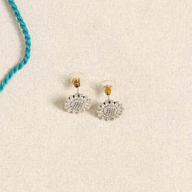 Blue - german silver necklace set 10 - handcrafted