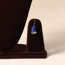 Blue German Silver Thread Beads Necklace Set