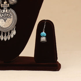 German silver thread beads necklace set 25 - handcrafted