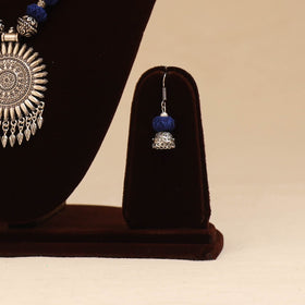 German silver thread beads necklace set 28 - handcrafted