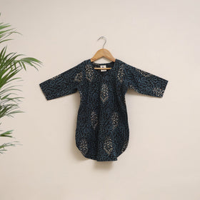 Blue - girls akola pure cotton kurta set (2-6 years) 19