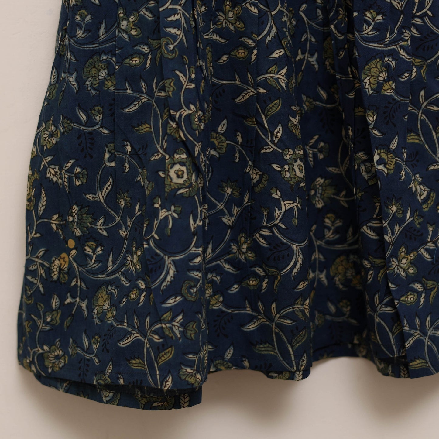 Blue - girls pure cotton ajrakh hand block print frock