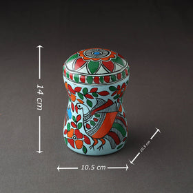  Bengal Patua Handpainted Stainless Steel Multi Utility Canister 