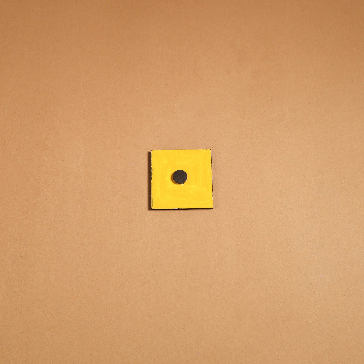 Blue - gond handpainted wooden fridge magnet 42