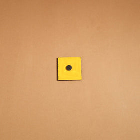 Blue - gond handpainted wooden fridge magnet 42