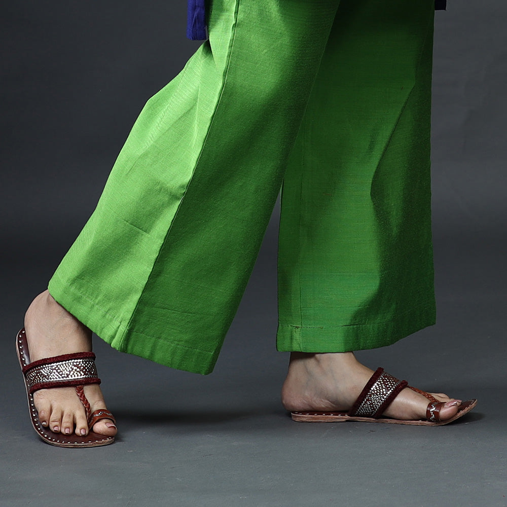 Silk Kurta with Palazzo & Dupatta Set
