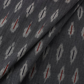  Grey Cotton Pochampally Weave Ikat Fabric