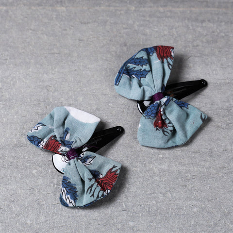  Handmade Gulmohar Flower Tik-Tok Hair Clip (Set of 2) Online l  iTokri.com