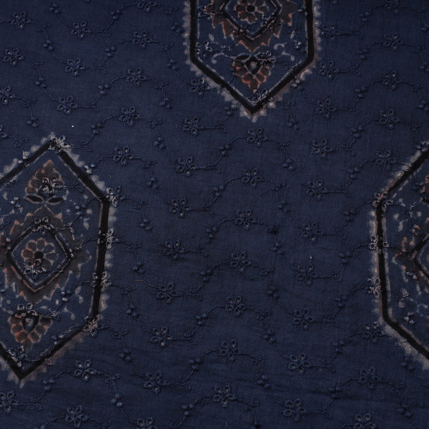 Hakoba natural dyed cotton fabric 14 - handcrafted