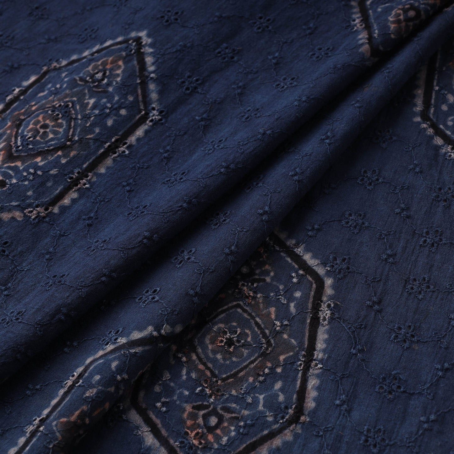 Hakoba natural dyed cotton fabric 14 - handcrafted