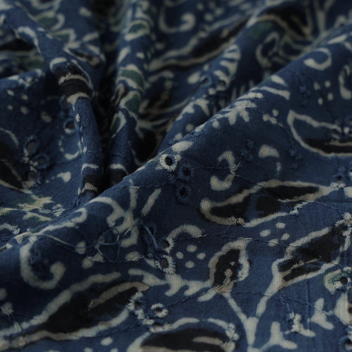 Hakoba natural dyed cotton fabric 28 - handcrafted