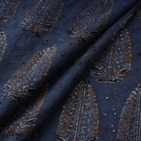 Hakoba natural dyed cotton fabric 35 - handcrafted