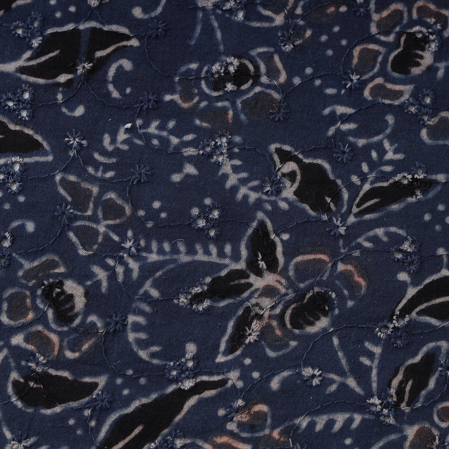 Hakoba natural dyed cotton fabric 42 - handcrafted