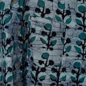 Half sleeve cotton men hand block batik print shirt 12