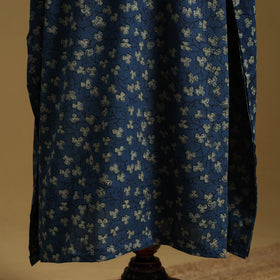 Hand akola long kaftan with tie-up waist 02 - handcrafted