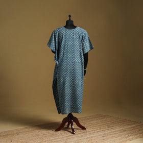 Hand akola long kaftan with tie-up waist 10 - handcrafted