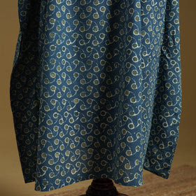 Hand akola long kaftan with tie-up waist 10 - handcrafted