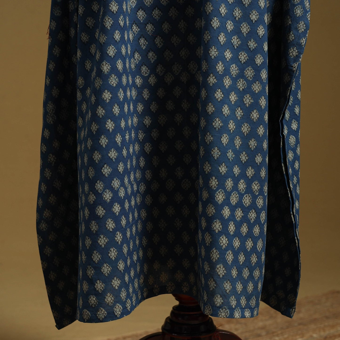 Hand akola long kaftan with tie-up waist 21 - handcrafted