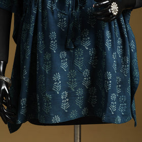 Hand akola short kaftan with tie-up waist 25 - handcrafted