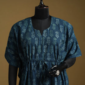 Hand akola short kaftan with tie-up waist 25 - handcrafted