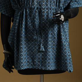 Hand akola short kaftan with tie-up waist 30 - handcrafted