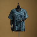 Hand akola short kaftan with tie-up waist 35 - handcrafted