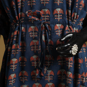 Hand akola short kaftan with tie-up waist 39 - handcrafted