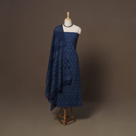 Hand batik cotton 3pc unstitched dress material 52