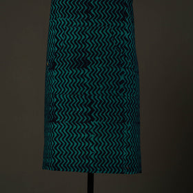 Blue - hand batik cotton apron with pocket 66 - handcrafted