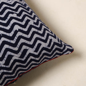 Blue - hand batik cotton cushion cover 109 - handcrafted