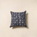 Blue - hand batik cotton cushion cover 116 - handcrafted