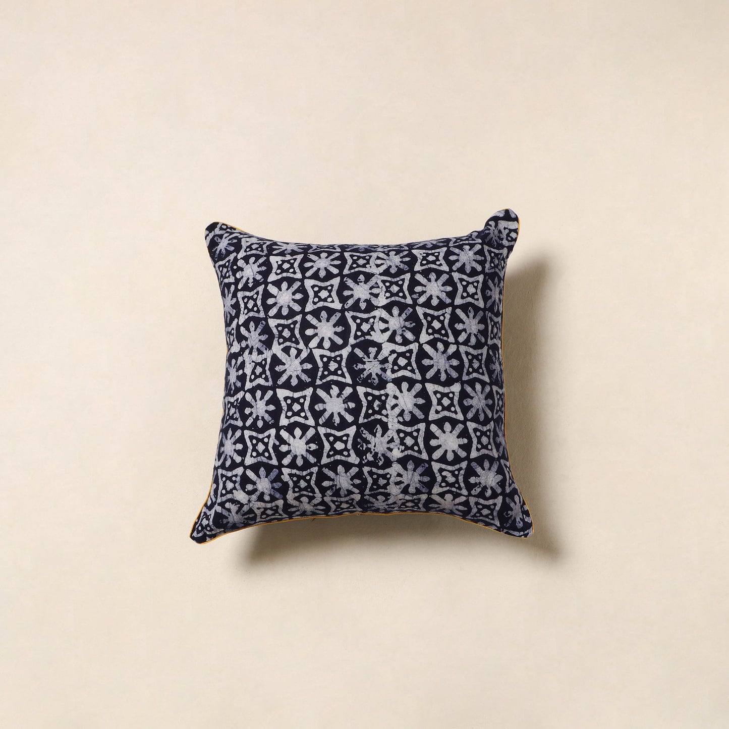 Blue - hand batik cotton cushion cover 116 - handcrafted