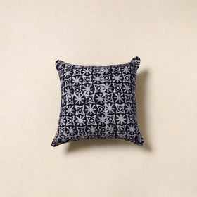 Blue - hand batik cotton cushion cover 116 - handcrafted