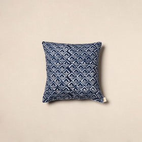 Blue - hand batik cotton cushion cover 21 - handcrafted