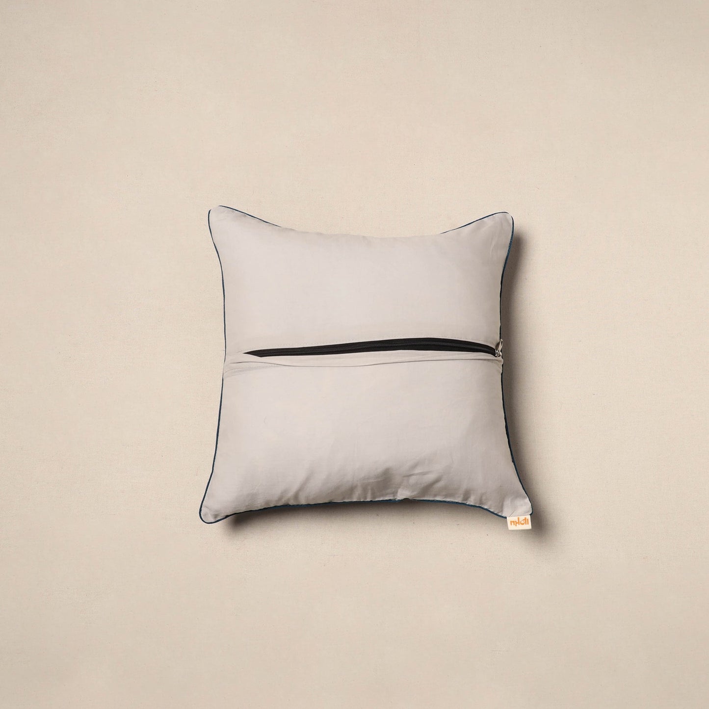 Blue - hand batik cotton cushion cover 24 - handcrafted