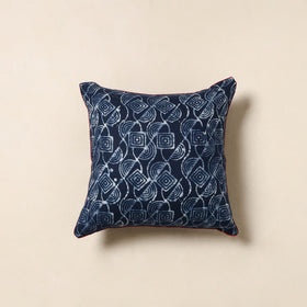 Blue - hand batik cotton cushion cover 72 - handcrafted