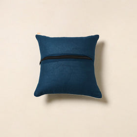 Blue - hand batik cotton cushion cover 76 - handcrafted