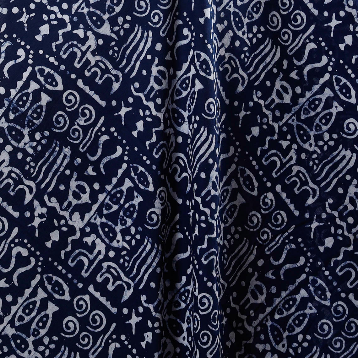 Hand batik cotton fabric 05 - handcrafted