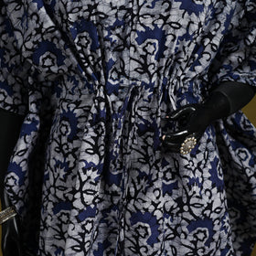 Hand batik cotton medium kaftan 35 - handcrafted