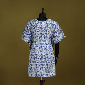 Hand batik cotton medium kaftan 44 - handcrafted