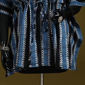 Hand batik cotton short kaftan 06 - handcrafted