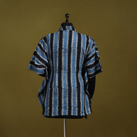 Hand batik cotton short kaftan 06 - handcrafted