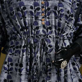 Hand batik cotton short kaftan 09 - handcrafted