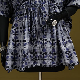 Hand batik cotton short kaftan 09 - handcrafted