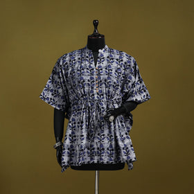 Hand batik cotton short kaftan 09 - handcrafted